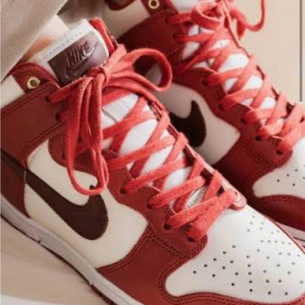 Nike Women’s Red, White and Brown High-Top Sneakers